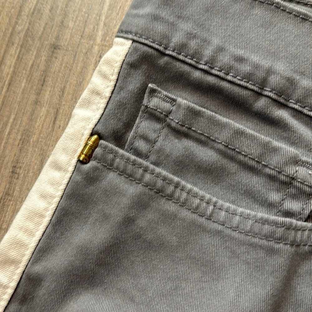 Golden Denim Men’s Gray and‎ White Zipper Ankle Pant Size 36